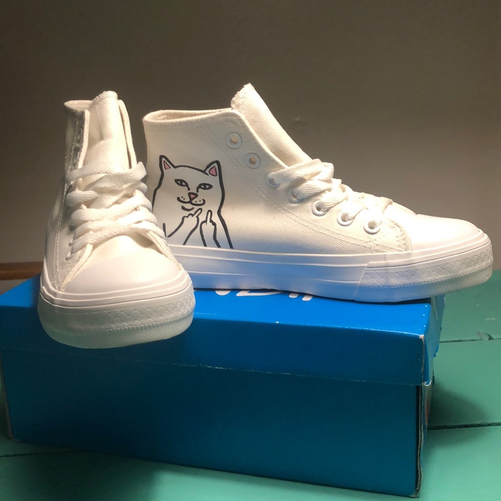 RipNDip white sneakers
